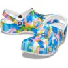 Crocs Unisex Adult Classic Marbled Tie-Dye Clogs(White/Multi)