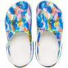 Crocs Unisex Adult Classic Marbled Tie-Dye Clogs(White/Multi)