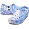 Crocs Unisex Adult Classic Marbled Tie-Dye Clogs(White/Oxygen)