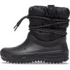 Crocs Women’s Classic Neo Puff Luxe Boot Snow(Black)