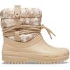 Crocs Women’s Classic Neo Puff Luxe Boot Snow(Chai/White)