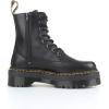 Dr. Martens, Jadon 8-Eye Leather Platform Boot for Men and Women(Black Black Polished Smooth 001)