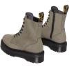 Dr. Martens, Jadon 8-Eye Leather Platform Boot for Men and Women(Nickel Grey Milled Nubuck Wp)