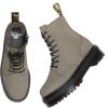 Dr. Martens, Jadon 8-Eye Leather Platform Boot for Men and Women(Nickel Grey Milled Nubuck Wp)