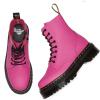 Dr. Martens, Jadon 8-Eye Leather Platform Boot for Men and Women(Thrift Pink)