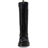 Dr. Martens Women’s 1b60 20-Eye Zip Boot Knee High(Black Pisa)