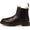 Dr. Martens Women’s 2976 Leonore Faux Fur Lined Chelsea Boots(Dark Khaki)