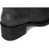 Free People Women’s Dana Distressed Pull-on Boots Equestrian(Black Distressed Leather)