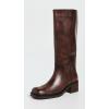Free People Women’s Dana Distressed Pull-on Boots Equestrian(Dried Tobacco Distrr)