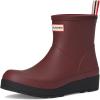 Hunter Women’s Play Short Boot Rain(Dark Red)