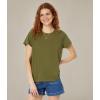 Madewell Women’s Short Sleeve Harley Tee(Desert Olive)