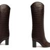 SCHUTZ Women’s Maryana Block Boots(Dark Chocolate)