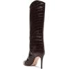 SCHUTZ Women’s Maryana Leather Dress Boot(Dark Chocolate)