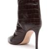 SCHUTZ Women’s Maryana Leather Dress Boot(Dark Chocolate)