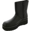 UGG Women’s Cityfunc Mid Fashion Boot(Black Leather)