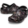 Crocs Unisex Adult Classic Marbled Tie-Dye Clogs(Black Ditsy)