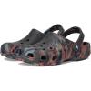 Crocs Unisex Adult Classic Marbled Tie-Dye Clogs(Black Sand/Multi)