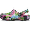 Crocs Unisex Adult Classic Marbled Tie-Dye Clogs(Black/Bubble Block)