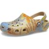 Crocs Unisex Adult Classic Marbled Tie-Dye Clogs(Chai/Multi)