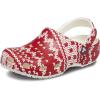 Crocs Unisex Adult Classic Marbled Tie-Dye Clogs(Holiday Sweater Print)