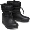 Crocs Women’s Classic Neo Puff Luxe Boot Snow(Black)