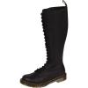 Dr. Martens Women’s 1b60 20-Eye Zip Boot Knee High(Black Virginia)