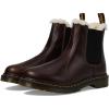 Dr. Martens Women’s 2976 Leonore Faux Fur Lined Chelsea Boots(Dark Khaki)