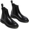 Dr. Martens Women’s Flora Chelsea Boot(Black Polished Smooth)