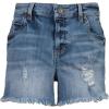 KUT from the Kloth Gidget High-Rise Frey Shorts(Traveler)
