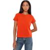 Madewell Women’s Short Sleeve Harley Tee(Bright Flame)