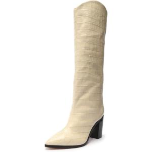 SCHUTZ Women’s Maryana Block Boots(Egg Shell)