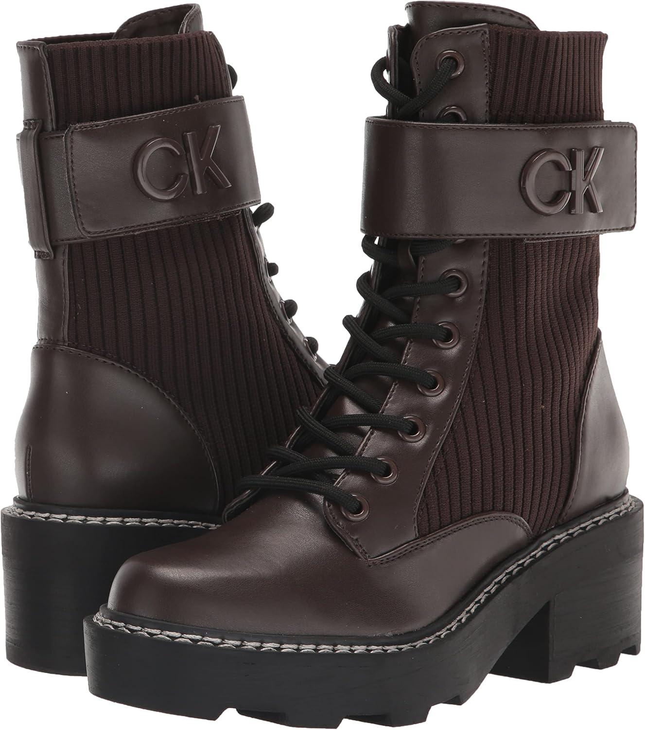 imageCalvin Klein Womens Arabel2 Combat BootDark Brown