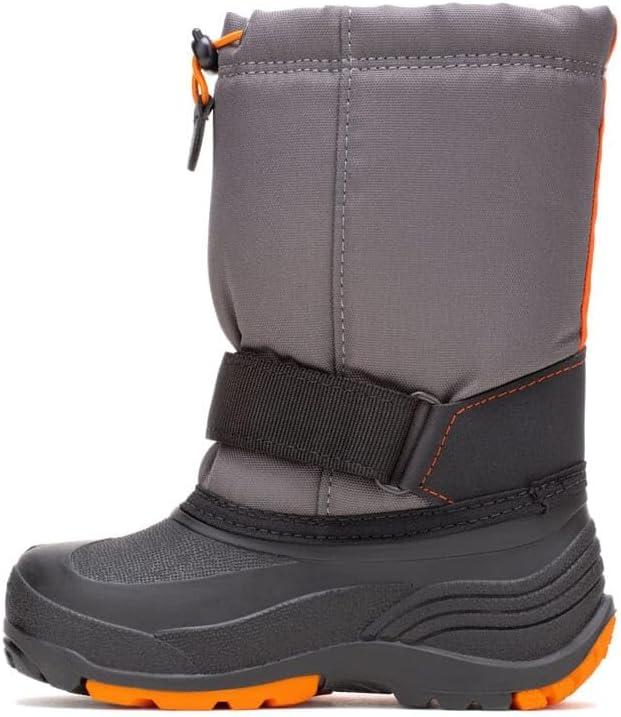imageKamik Rocket Kids Boots Warm  Waterproof Insulated Snow Boots for KidsCharcoalFlame