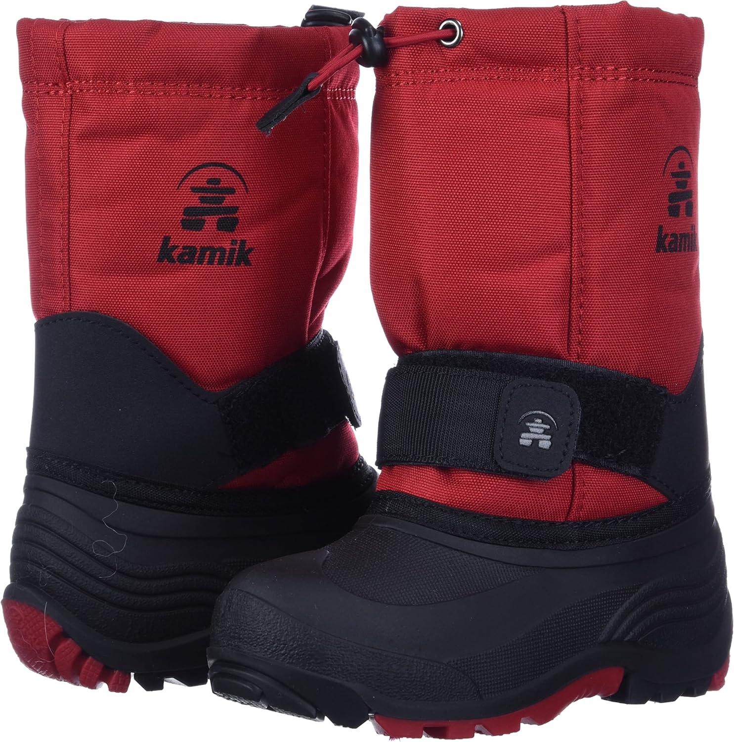 imageKamik Rocket Kids Boots Warm  Waterproof Insulated Snow Boots for KidsRed
