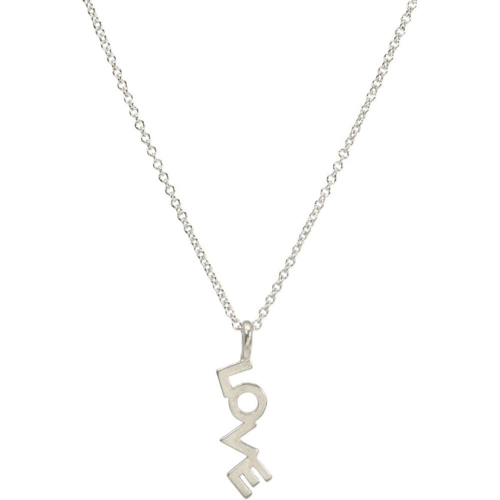 imageDogeared Love Is The Answer Love Hanging Word Necklace Silver One Size