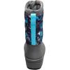 BOGS Unisex-Child Snow Shell Zip-Camo Texture (Toddler/Little Big Kid) Boot(Gray Multi)