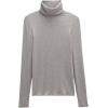 prAna Women’s Foundation Rib Turtleneck(Heather Grey)