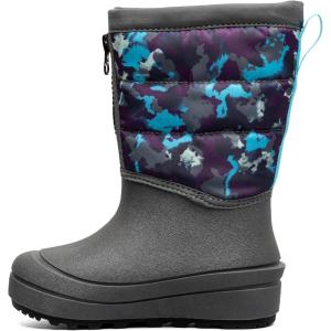 BOGS Unisex-Child Snow Shell Zip-Camo Texture (Toddler/Little Big Kid) Boot(Gray Multi)