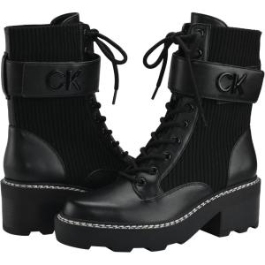Calvin Klein Women’s Arabel2 Combat Boot(Black)