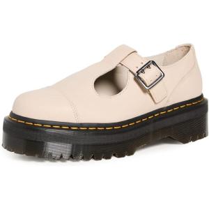 Dr. Martens Women’s Bethan Mary Jane Shoes(Parchment Beige Pisa)