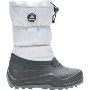 Kamik Kids’ Snowcozy Winter Boots(Light Gray)