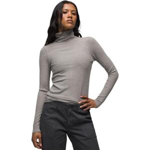 prAna Women’s Foundation Rib Turtleneck(Heather Grey)