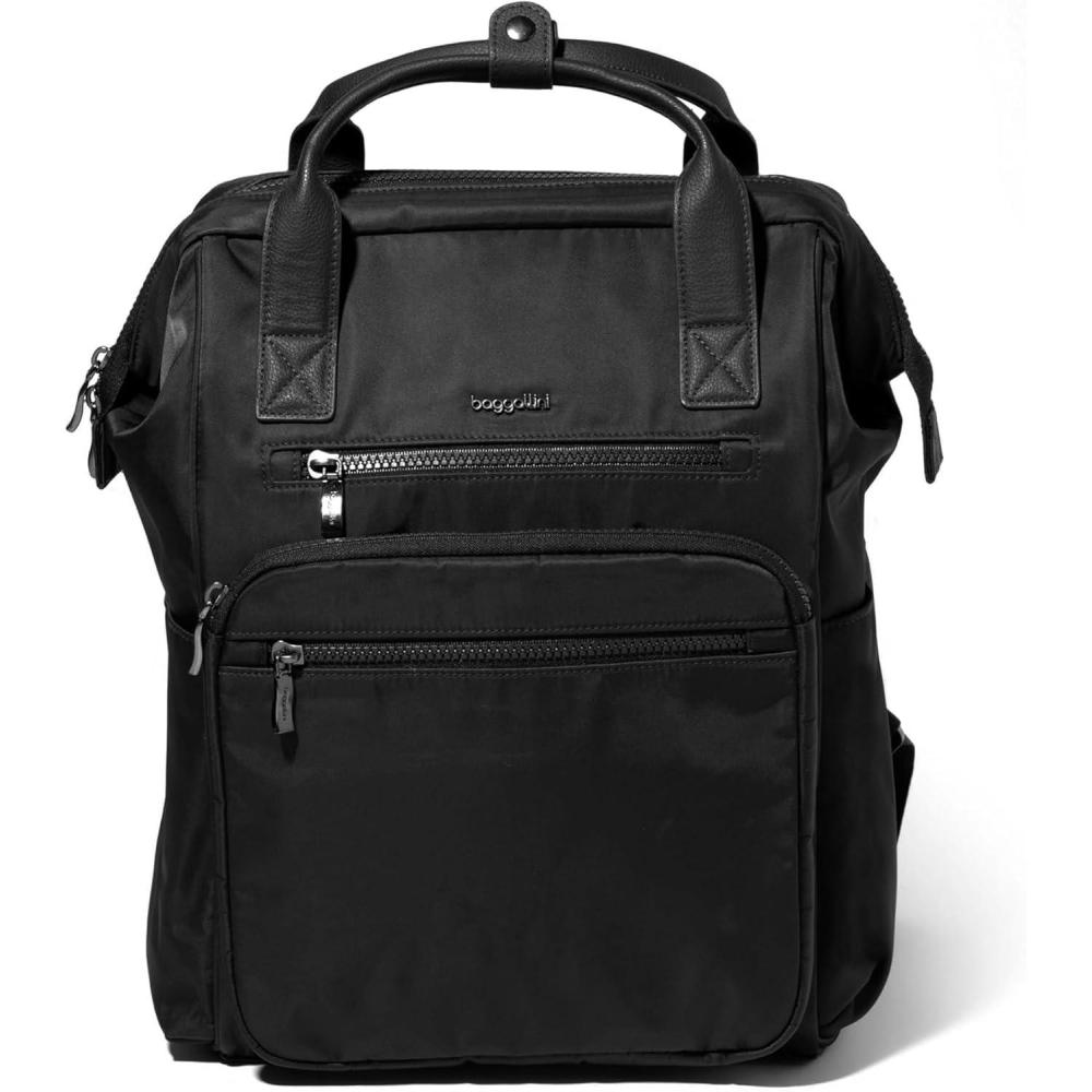 imageBaggallini Chelsea Laptop Backpack Cornflower TwillBlack Twill