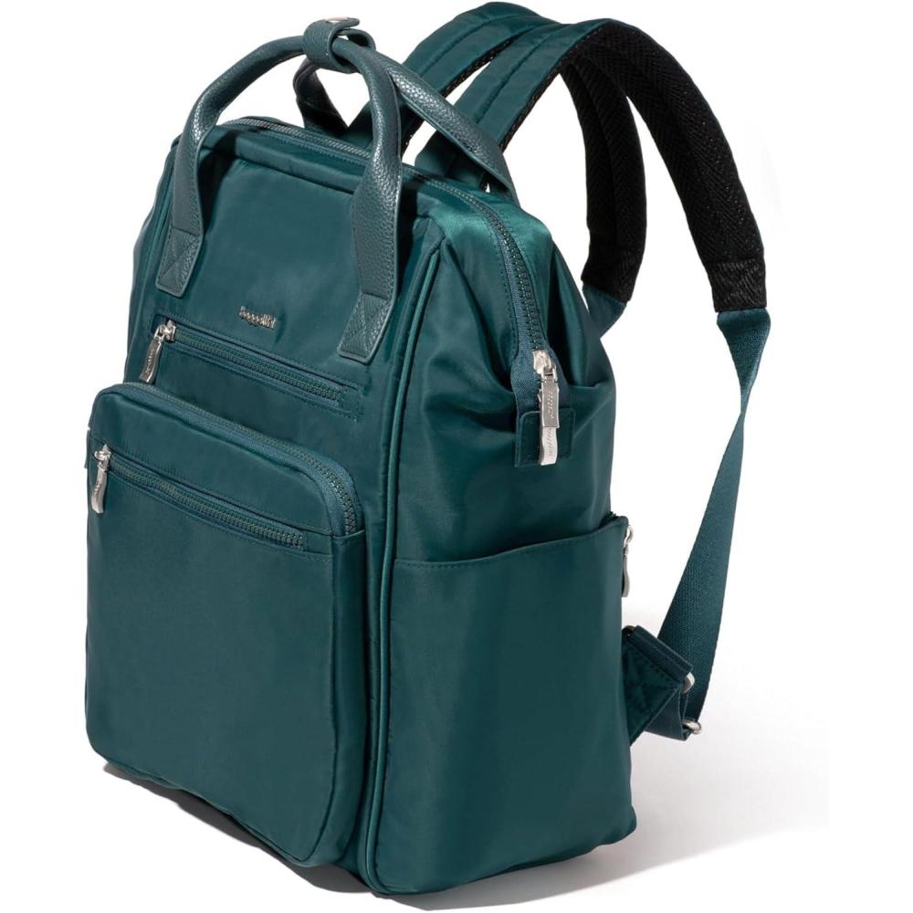 imageBaggallini Chelsea Laptop Backpack Cornflower TwillEmerald Twill