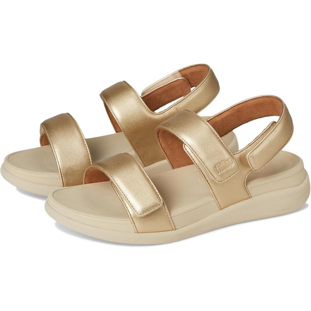 imageFitFlop womens Fmode Go Adjustable Flatform Backstrap SandalsPlatino