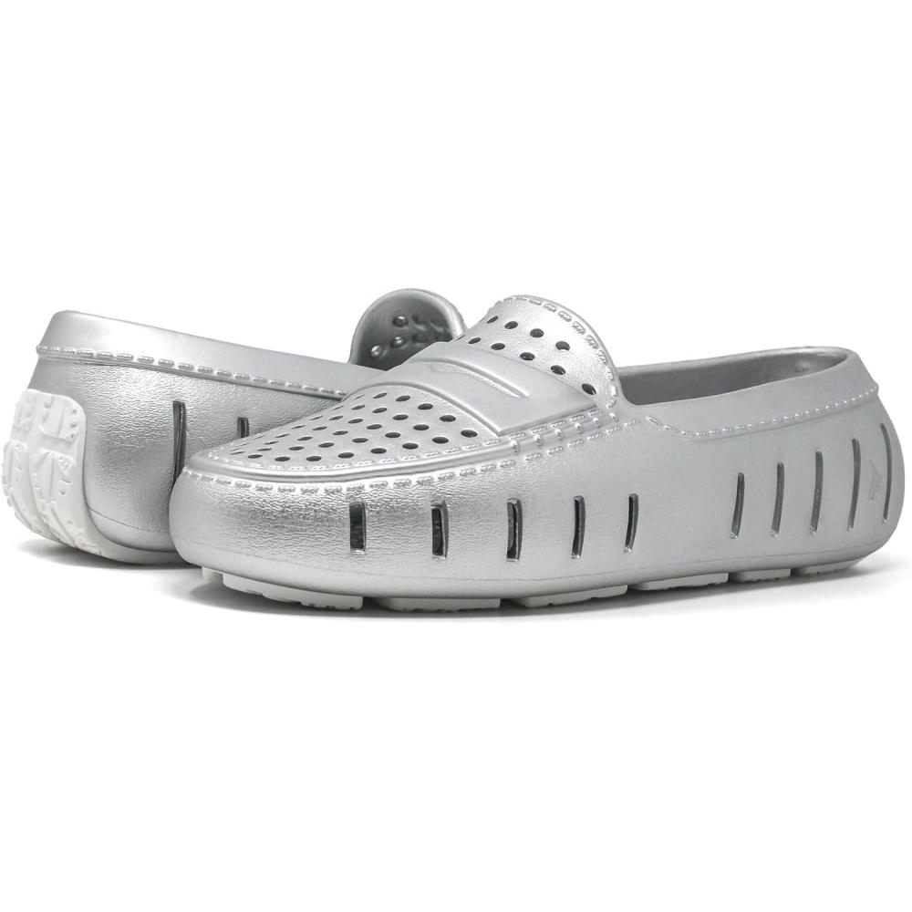 imageFloafers Womens Posh Driver 20Silver MetallicBright White