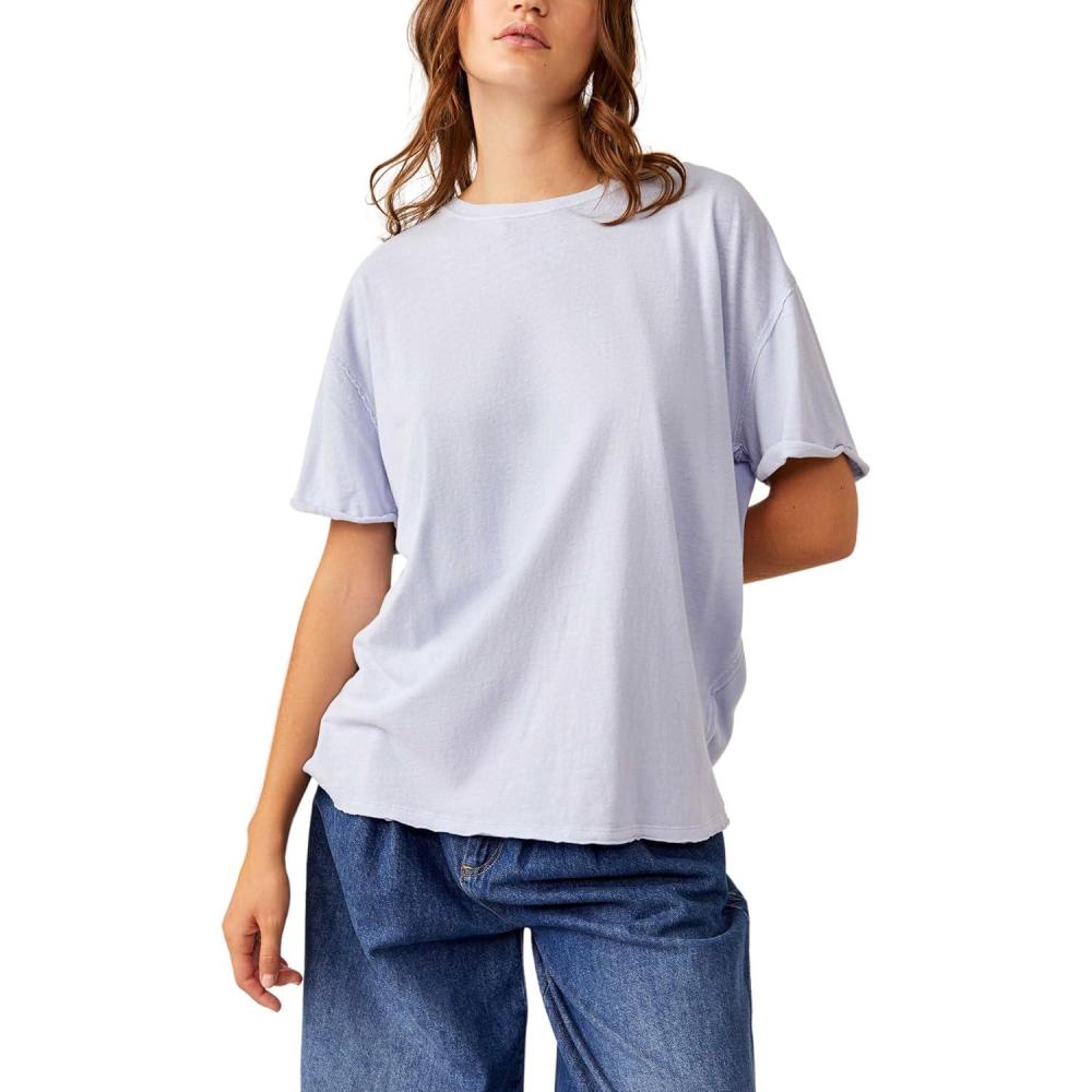 imageFree People Womens Nina TeeChambray Sky