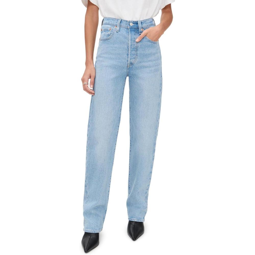 imageLevis Womens Ribcage Full Length JeansSamba Tango Light