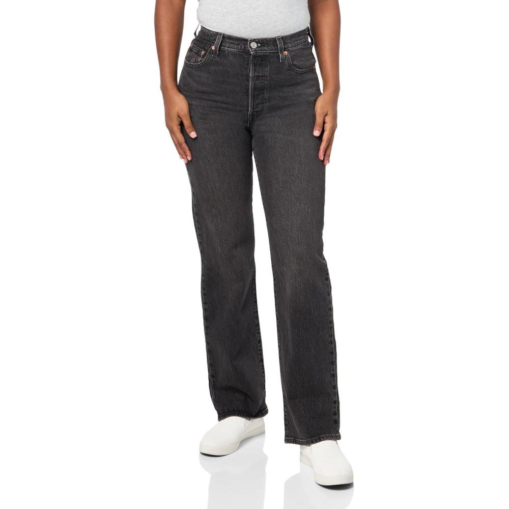 imageLevis Womens Ribcage Full Length JeansStatic Noise Overload