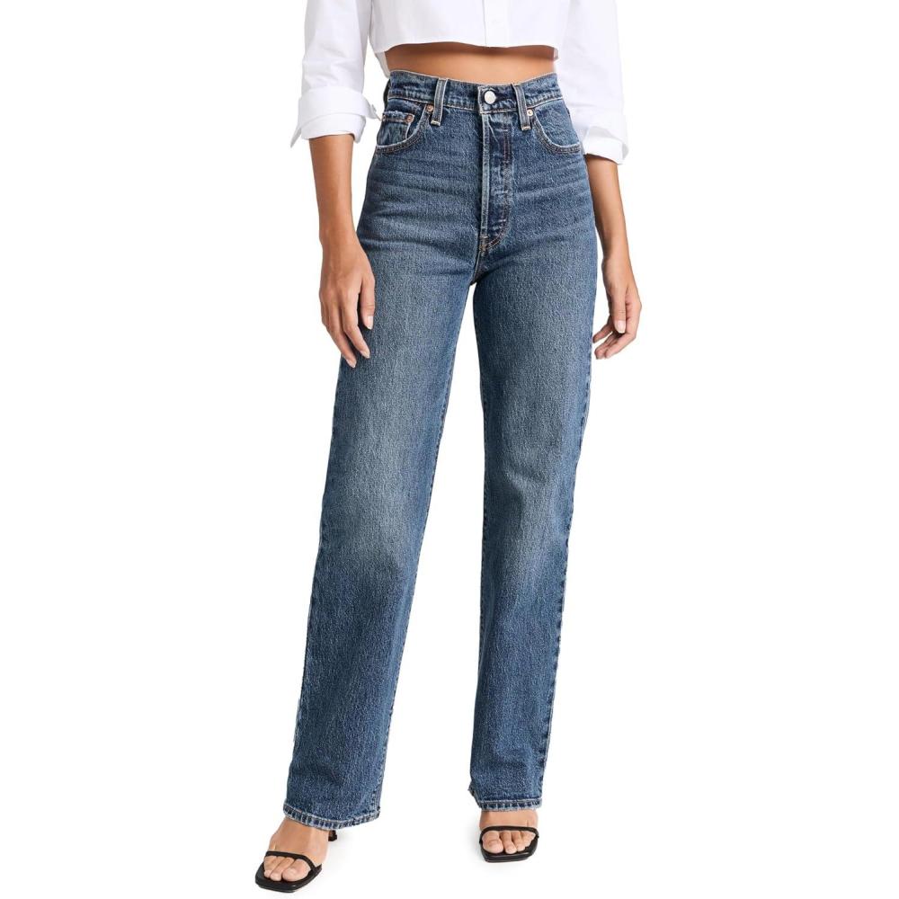 imageLevis Womens Ribcage Full Length JeansValley View